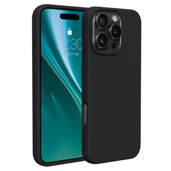 Etteri Silicone Case vāciņš Apple iPhone 16 Pro Max, melns