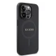 Guess Saffiano MagSafe Case for iPhone 15 Pro Max, Black