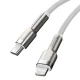 USB-C uz Lightning kabelis Baseus Cafule 20W 2m Balts