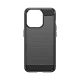 Vāciņš iPhone 15 Pro ar oglekļa šķiedras rakstu Carbon Case, melns