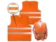Atstarojošā drošības veste XXL EN 471 autovadītājiem, oranža