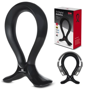 Maclean MCTV-920 DVB-T/T2 HEVC iekštelpu TV antena ar austiņu statīvu