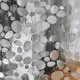 Шторка для душа 180x180 см, прозрачная матовая