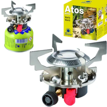 Meva ATOS Gas Camping Stove with Piezo Igniter 1.8kW