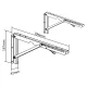 Maclean MC-876 Folding Wall Shelf Bracket, 50 kg, Black