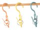 Clothes Pegs with Hook, 3 pcs, Multicolored
