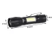 Klasisks mini LED lukturis ar zoom, Bailong CREE XP-E COB, B0040