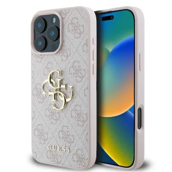 Guess iPhone 16 Pro vāciņš 4G Big Logo, rozā