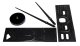 Sienas Pulkstenis Konstruktors 80-120 cm, Melns | Stylish Wall Clock DIY 80-120cm