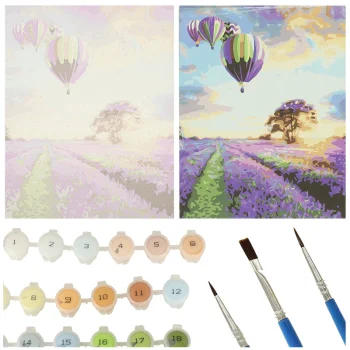 Ikonka Картина по номерам Лавандовое поле, 50x40 см