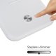 Maclean MCE616 W LED Desk Lamp with Qi Wireless Charger, 9W, White