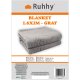 Soft Microfiber Throw Blanket 160x200 cm Ruhhy 24494, Grey