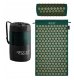 4Fizjo Acupressure Acupuncture Massage Mat Set with Pillow, 68x42 cm, Green/Gold