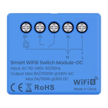 Avatto WSM20DC viedais slēdža modulis Wi-Fi 6