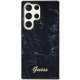 Guess Samsung Galaxy S23 Ultra S918 cietais apvalks Marble melns