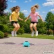 Interactive Automatic Jump Rope with Remote Control and Counter, Blue