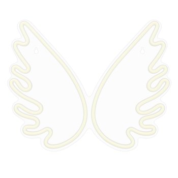 Неоновая вывеска Крылья LED Forever Light FPNE09X, теплый белый