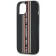 Karl Lagerfeld Saffiano Athleisure Stripes Cord vāciņš iPhone 15, Sarkans