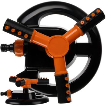 Вращающийся садовый разбрызгиватель Gardlov, 3-рожковый, 360°