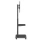 Мобильная стойка для ТВ Ergo Office ER-304 B, 37-75\", 50 кг, VESA 600x400, Черная