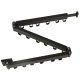 Wall-Mounted Folding Laundry Drying Rack, 18 Hooks, 123 cm, Black