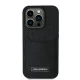 Karl Lagerfeld iPhone 16 Pro Max Case Cardslots Monogram, Black