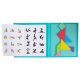 Магнитная книга-головоломка 3D блоки Tangram
