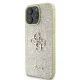 Guess Fixed Glitter Big 4G apvalks iPhone 16 Pro Max tālrunim – zelta krāsā | Phone Case Cover