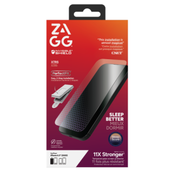 ZAGG Invisibleshield Glass XTR5 ekrāna aizsargstikls ar grafēnu un zilās gaismas filtru iPhone 17