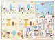 Large double-sided foldable kids foam play mat 150 x 180 cm, tiger and city