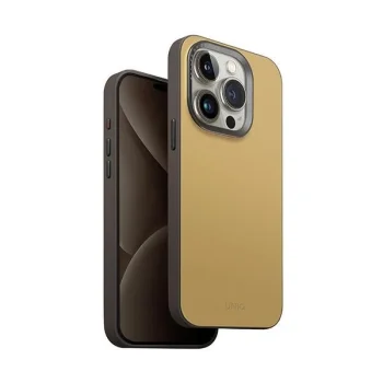 Uniq Lyden DS iPhone 15 Pro Max 6,7\" Magclick lādēšanas telefona vāciņš dzelteni pelēks/kanāriju...