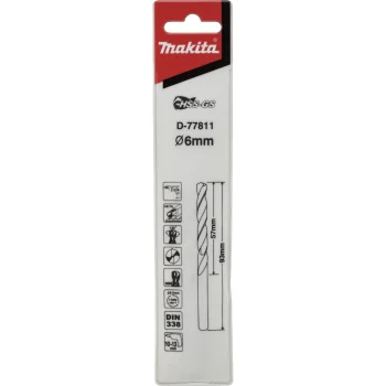 Сверло по металлу Makita D-77811 HSS-G 6 x 93 мм
