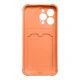 Card Armor maciņš iPhone 11 Pro ar karšu nodalījumu, oranžs