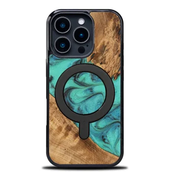 Bewood unikāls korpuss iPhone 16 Pro - tirkīza ar MagSafe | Unique Case for Turquoise with