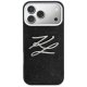 Karl Lagerfeld IML Glitter KL Diamond Logo Phone Case Cover iPhone 17 Pro Max - Black