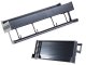 Hanging Wall Shelf with Hooks and Railing, 30 cm, Black