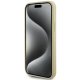 Guess iPhone 15 vāciņš 4G Metal Logo Strass, zelta