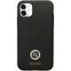 Guess iPhone 11 / XR vāciņš Silicone Logo Strass 4G, melns