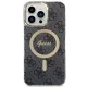 Guess iPhone 14 Pro Max vāciņš 4G MagSafe, melns
