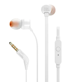 Проводные внутриканальные наушники JBL T110 3.5 мм Белые