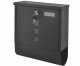 Modernhome HPB2210-GS Mailbox with Newspaper Holder, Galvanized Steel, Anthracite
