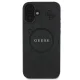 Guess iPhone 16 Case Saffiano Peony Classic Logo MagSafe, Black
