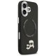 Karl Lagerfeld iPhone 17 Case MagSafe PU Karl & Choupette Pins, Black