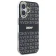 Чехол DKNY Repeat Texture Pattern With Stripe для iPhone 16 MagSafe, черный