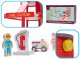 LULILO Bērnu Spēļu Rotaļu Koka Ugunsdzēsības Depo | Kids Wooden Toy Fire Station