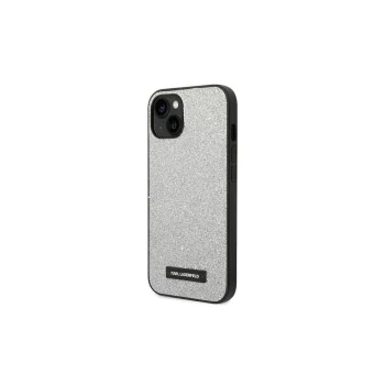 Karl Lagerfeld KLHCP14XG2ELS iPhone 14 Pro Max 6.7" cietais vāciņš, sudraba / mirdzošs plāksnītes logotips | 6.7...