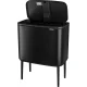 Мусорное ведро для сортировки Brabantia Bo Touch Bin 3 x 11 л, черное матовое