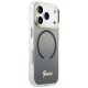 Guess IML Gradient Script Metal MagSafe maciņš iPhone 17 Pro telefonam – melns | Phone Case Cover