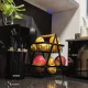 Двухъярусная корзина для фруктов и овощей Ruhhy 00024265, черная