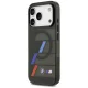 Чехол BMW M IML Metal Buttons Tricolor Lines MagSafe для iPhone 17 Pro Max, черный